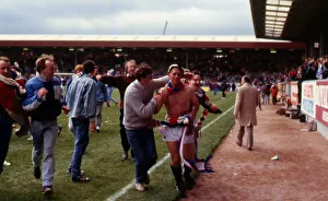 Graham Roberts celebrates league win May 1987 Graham Roberts celebrates league win May 1987