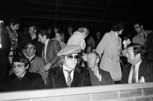 Graham Taylor and Elton John watching the football match, West Bromwich Albion v Watford Graham Taylor and Elton John watching the football match, West Bromwich Albion v Watford