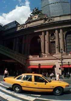 Grand Central Station New York street with taxi USA United States of America August 1999 Grand Central Station New York street with taxi USA United States of America August 1999