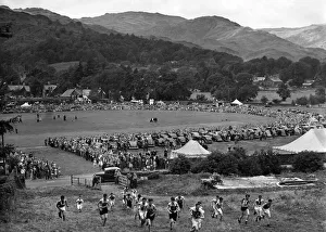 Grasmere Sportsand Show 1951. The Juvenile Guides race, the runners have just left Grasmere Sportsand Show 1951. The Juvenile Guides race, the runners have just left