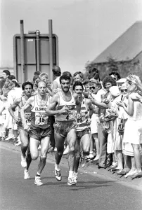 The Great North Run, 18 June, 1989 - Left to right, El Mostafa Nechchadi, Mike McLeod The Great North Run, 18 June, 1989 - Left to right, El Mostafa Nechchadi, Mike McLeod