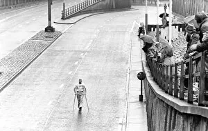 Images Dated 27th June 1982: The Great North Run 27 June 1982 - The loneliness of the long-distance runner - pensioner
