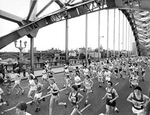 The Great North Run, 28 June 1981 - The first Great North Run which started The Great North Run, 28 June 1981 - The first Great North Run which started
