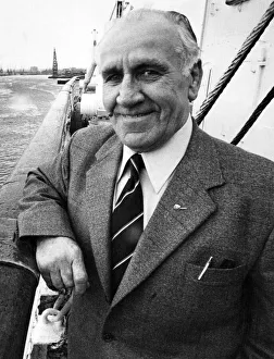 Griff Bevan, a former Welsh rugby international player. Pictured on the passenger liner Griff Bevan, a former Welsh rugby international player. Pictured on the passenger liner