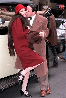 Griff Rhys Jones outside the Savoy hotel January 1990 With Actress Belinda Lang Who Griff Rhys Jones outside the Savoy hotel January 1990 With Actress Belinda Lang Who