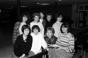 A group of eight Shelley High School girls scored a surprise success when a play they had A group of eight Shelley High School girls scored a surprise success when a play they had