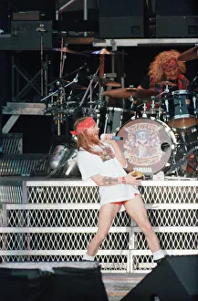 Guns N Roses concert held at Wembley Stadium, London during their Use You Illusion World Guns N Roses concert held at Wembley Stadium, London during their Use You Illusion World