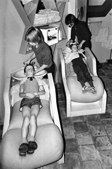 A Haircut and Baked beans on Toast, please! Two youngsters take their hair beauty A Haircut and Baked beans on Toast, please! Two youngsters take their hair beauty