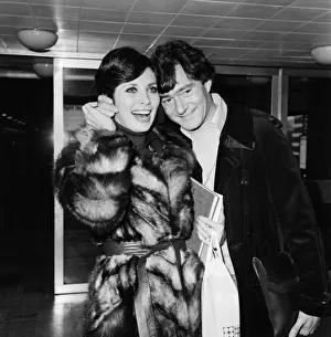 Hairdresser Vidal Sassoon and his wife Beverley at Heathrow Airport today Hairdresser Vidal Sassoon and his wife Beverley at Heathrow Airport today
