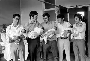 A handful of fathers have a little get together with their babies at the Mile End A handful of fathers have a little get together with their babies at the Mile End