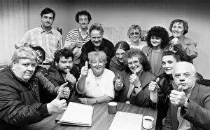 A happy band of Kirkby Carers at their meeting. Kirkby, Knowsley, Merseyside. June 1989 A happy band of Kirkby Carers at their meeting. Kirkby, Knowsley, Merseyside. June 1989