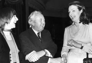 Harold Wilson with Gemma Jones the most promising new female actor of the year Harold Wilson with Gemma Jones the most promising new female actor of the year