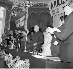 Harold Wilson at Oldway Mansion in Paignton in May 1972 for the centenary of APAC Harold Wilson at Oldway Mansion in Paignton in May 1972 for the centenary of APAC
