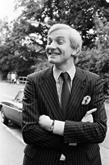 Images Dated 19th September 1981: Harvey Proctor, 34 year old MP for Basildon, Essex, talking to reporters outside his home