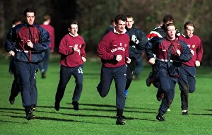 Heart of Midlothian footballers David Weir, Neil McCann Heart of Midlothian footballers David Weir, Neil McCann