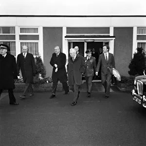 Heathrow Airport. The Prime Minister, Mr. Harold Wilson and Foreign Heathrow Airport. The Prime Minister, Mr. Harold Wilson and Foreign