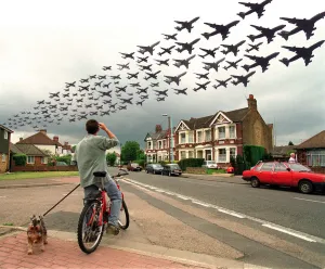 Heathrow Flight Path 28th August 1997 Illustration of the number of flights passing over Heathrow Flight Path 28th August 1997 Illustration of the number of flights passing over