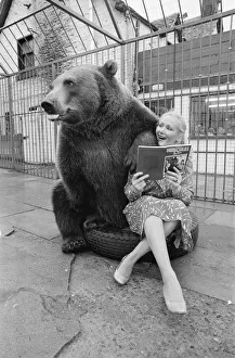 Hercules The Grizzly Bear, with owner Maggie Robin, who has recently written a book about Hercules The Grizzly Bear, with owner Maggie Robin, who has recently written a book about
