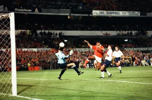 Holland 2-0 England World Cup Qualifier, football match at the de Kuip Stadium in Holland 2-0 England World Cup Qualifier, football match at the de Kuip Stadium in