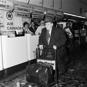 Holly Johnson from the band Frankie Goes To Hollywood pictured at London Airport Holly Johnson from the band Frankie Goes To Hollywood pictured at London Airport