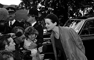 Hollywood star Julia Ormond at Porthmadog on the premier night of First Knight wich was Hollywood star Julia Ormond at Porthmadog on the premier night of First Knight wich was