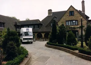 Home of Five Star Pop Group with removal van parked in front of it Home of Five Star Pop Group with removal van parked in front of it