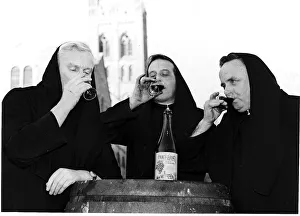 Homemade Buckfast wine being drunk by Father Leo Brother Sebastian Father Alban Homemade Buckfast wine being drunk by Father Leo Brother Sebastian Father Alban