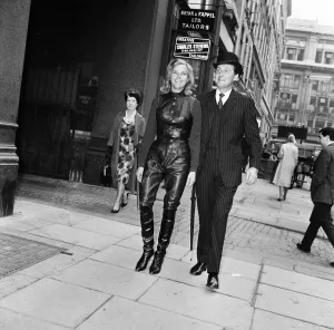 Honor Blackman and Patrick MacNee from the TV Programme The Avengers. 18th September 1963 Honor Blackman and Patrick MacNee from the TV Programme The Avengers. 18th September 1963