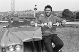 Only a few hours after becoming the new British Heavyweight Champion - David Pearce Only a few hours after becoming the new British Heavyweight Champion - David Pearce
