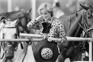 HRH The Princess of Wales, Princess Diana, watches Prince Charles playing Polo HRH The Princess of Wales, Princess Diana, watches Prince Charles playing Polo