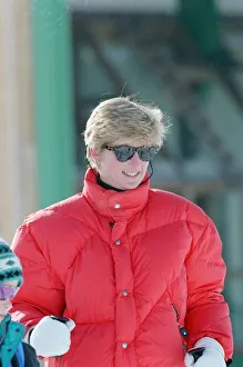 HRH The Princess of Wales, Princess Diana, enjoys a ski holiday in Lech, Austria HRH The Princess of Wales, Princess Diana, enjoys a ski holiday in Lech, Austria