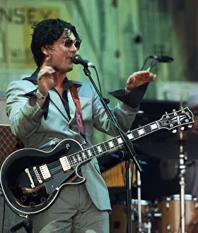 Huey from the Fun Lovin Criminals June 1999 performing on stage at the Glastonbury Huey from the Fun Lovin Criminals June 1999 performing on stage at the Glastonbury