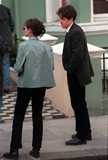 Hugh Grant Actor April 98 On the set of his new film with co-star Julia Roberts Hugh Grant Actor April 98 On the set of his new film with co-star Julia Roberts