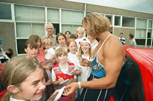 Images Dated 27th July 1995: Hunter from Gladiators at the Meadway Sports Centre. 27th July 1995