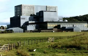 Hunterston electricity power station external shot building Hunterston electricity power station external shot building