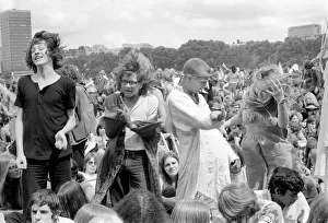 Hyde Park Pop Festival. Some of the crowd danced. July 1970 70-6854-007 Hyde Park Pop Festival. Some of the crowd danced. July 1970 70-6854-007