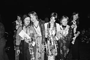 Hysterical Bay City Rollers fans outside the Odeon Hammersmith after the groups concert Hysterical Bay City Rollers fans outside the Odeon Hammersmith after the groups concert
