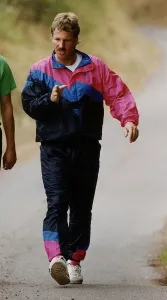 Ian Botham cricketer on a sponsored charity walk DBase Ian Botham cricketer on a sponsored charity walk DBase