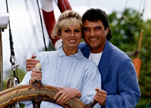 Ian McShane Actor star of the TV series Lovejoy with Joanna Lumley on a Lovejoy set Ian McShane Actor star of the TV series Lovejoy with Joanna Lumley on a Lovejoy set