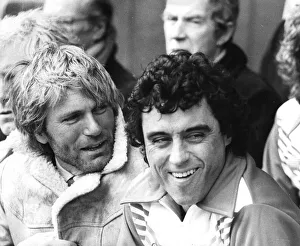 Ian McShane and Adam Faith during filming on location at Wembley Stadium - April 1979 Ian McShane and Adam Faith during filming on location at Wembley Stadium - April 1979