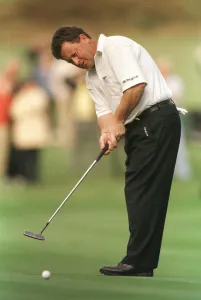 Ian Woosnam golfer October 1998 putts on the 12th green at Wentworth golf course Ian Woosnam golfer October 1998 putts on the 12th green at Wentworth golf course