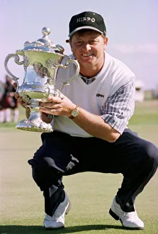 Ian Woosnam Welshman holds the trophy after winning the Scottish Open Golf title at Ian Woosnam Welshman holds the trophy after winning the Scottish Open Golf title at