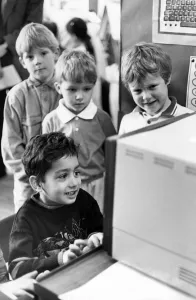 When ICI Wilton presented a BBC Micro Computer to Abingdon Road Infants School When ICI Wilton presented a BBC Micro Computer to Abingdon Road Infants School