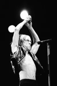 Iggy Pop (real name James Newell Osterberg Jr.) appearing at The Reading Festival Iggy Pop (real name James Newell Osterberg Jr.) appearing at The Reading Festival