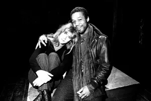 Imogen Stubbs with Hugh Quarshie, when they were at the People's Theatre Imogen Stubbs with Hugh Quarshie, when they were at the People's Theatre