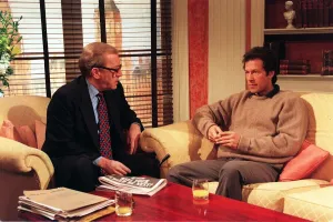 Imran Khan the ex Pakistani cricket captian in an interview with Sir David Frost Imran Khan the ex Pakistani cricket captian in an interview with Sir David Frost