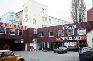 Inter Rast Hotel in red light district of Hamburg, West Germany Inter Rast Hotel in red light district of Hamburg, West Germany