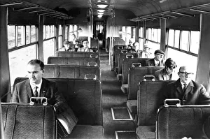 The interior of one of the Diesel Multiple Units cariiages that run on the Riverside Line The interior of one of the Diesel Multiple Units cariiages that run on the Riverside Line