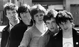 Irish punk pop group The Undertones line up in Derry 1980 Irish punk pop group The Undertones line up in Derry 1980