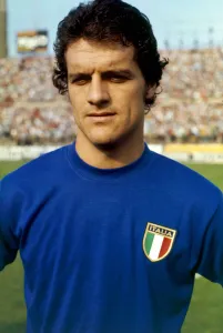 Italian footballer Fabio Capello lines up for the Italy team before the international Italian footballer Fabio Capello lines up for the Italy team before the international